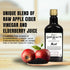 12.5 oz, Yoders Good Health Recipe Apple Cider Vinegar Liquid Complex, Amish Harvest Herbal Tonic with Elderberry
