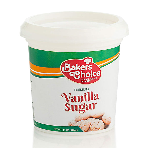 Baker's Choice Premium Vanilla Sugar, 12 oz. - For Baking, Ice Cream, Milkshakes, Desserts,