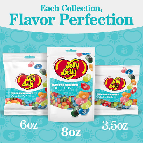 Summer 8 oz Jelly Belly Endless Jelly Bean Collection - Bag - Genuine, Official, Straight from the Source
