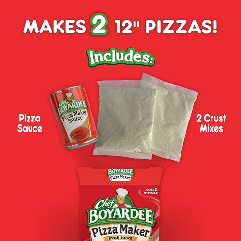 31.85 oz (Pack 5) Chef Boyardee Cheese Pizza Maker