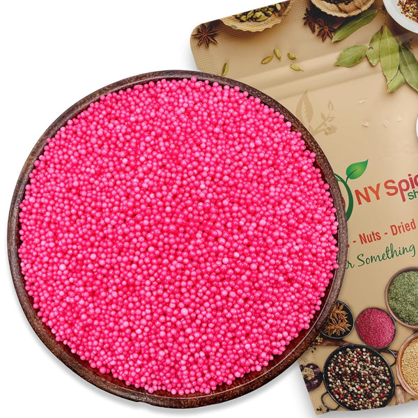 NY Spice Shop Pink Nonpareils - 3 Pound Decorative sugar beads for