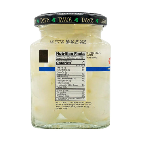 Tassos 10.2 OZ Cocktail Onions