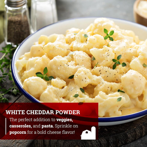 1LB (Pack 1) Hoosier Hill Farm White Cheddar Cheese Powder
