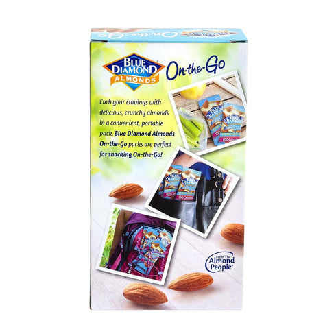 Blue Diamond Almonds 100 (Pack 7) , Low Sodium Lightly Salted, Calorie On-The-Go Bags
