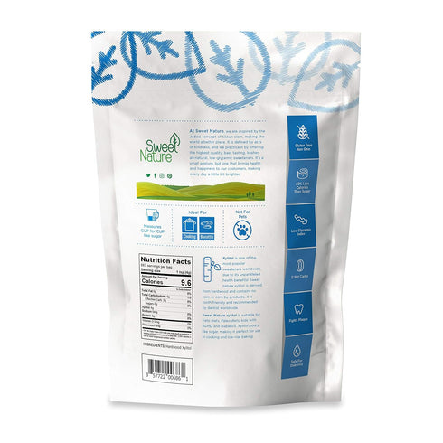 (5lbs) Sweet Nature | Birch Bark Xylitol Sweetener - Great Powdered Sugar Substitute for Diabetics - Natural, Keto