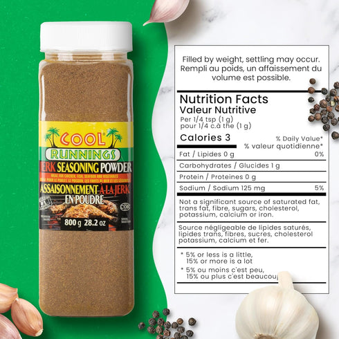 800g Cool Runnings Jerk Seasoning - Bold and Spicy Jamaican Style Seasoning for Marinating, Grilling, Baking