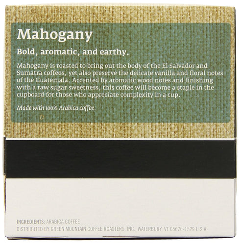 72 Count Caribou Coffee Mahogany, Single-Serve Keurig K-Cup Pods, Dark Roast Coffee