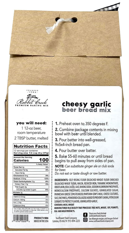 Cheesy Garlic Beer Bread Mix - Premium Baking Mix for Delicious Bread