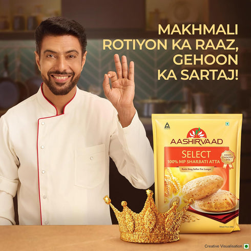 Aashirvaad 11 (5 Select Whole Wheat Sharbati Atta Pound KG)