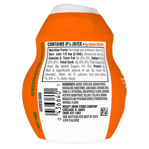 1.62 oz Tang Orange Artificially Flavored Liquid Soft Drink Mix, fl Bottle