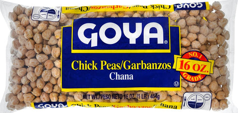 16 (Pack 24) Goya Foods Chick Peas, Garbanzo Beans, Dry, Ounce