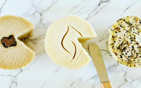 THE VEGAN CHEESE SHOPPE Macadamia Nut ''Brie'' Trio: Classic, Herbes de Provence & Black Truffle. Smooth