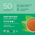 (50 100% Teatulia Organic Green Tea Bags Pyramid Sachet Teabags) Pure Whole Leaf Natural Green Tea In Bags. Premium