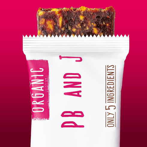 4 Count (Pack 1)), JONESBAR (Peanut Butter & Jelly, of USDA Organic Fruit & Nut Bar, Non-GMO, Kosher, Vegan, Gluten
