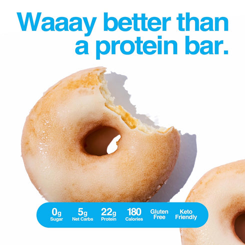 22g GLP-1 8 Pack pack Legendary Foods Protein Donuts - Protein, Glazed Vanilla, Zero Sugar Snack, Gluten Conscious, Low