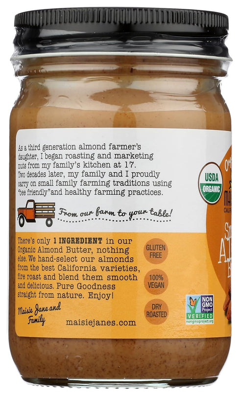 Maisie Jane's 12 OZ MAISIE JANES Organic Almond Butter Smooth