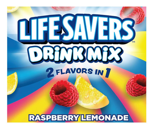 Pack 6 Lifesavers Singles to Go Variety of - Two of Each Flavor - Cherry Watermelon, Pineapple Punch, and Raspberry