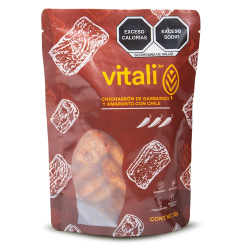 Maria Bonita Chicharron de garbanzo y amaranto con chile 30gr /Chicharron of chickpea and
