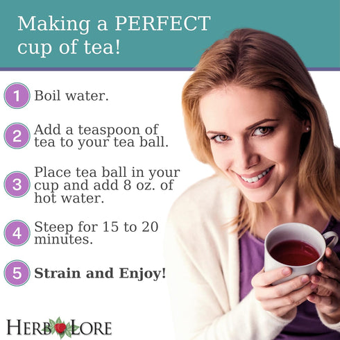 Herb Lore 65 Organic Pregnancy Tea - Servings Loose Leaf - Raspberry Leaf Tea for Pregnant Women - First Trimester