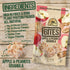Pack, 4 Aycana Comfort Crunch Selection Box Granola Bites Dulce de Leche, Apple & Peanuts, Cinnamon & Raisins