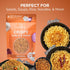 3.5 Oz., Homtiem Crispy Garlic & Onion : Original Spicy Medium Spice, Versatile Seasoning, All-Natural, Non-GMO, Vegan