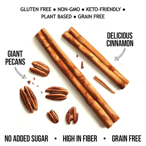 1g 10 TGB Cinnamon Keto Granola | Net Carb Cereal | Gluten Free Low Carb Nut Snack, Ounces