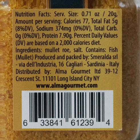 Smeralda 5 1.41 Whole Bottarga Ounce | Grated Bottarga Ounce | Sardinia Mullet Roe Combo