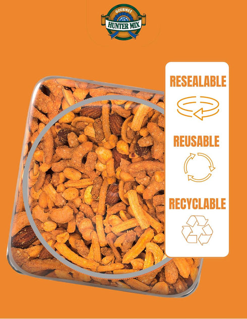 Mix,20 oz,Roasted Kids,(Pack 2) Southern Style Nuts Cheesy Cheddar Hunter Bulk Trail Peanuts,Sesame Sticks,Corn