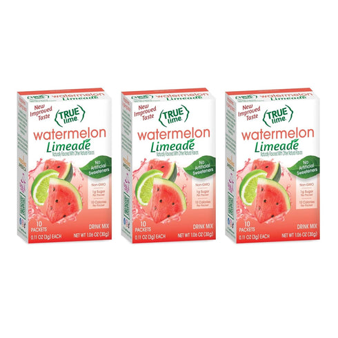 10 3 pack True Lime Watermelon Limeade, ct