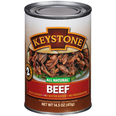 Keystone Meats All Natural Canned Beef 14.5 Oz Long Term Emergency Survival