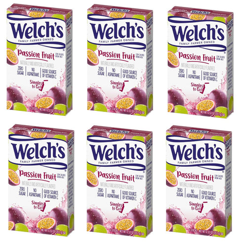 SINGLES TO GO! Welch's Drink Mix Passion Fruit, 36 Servings - 0.53