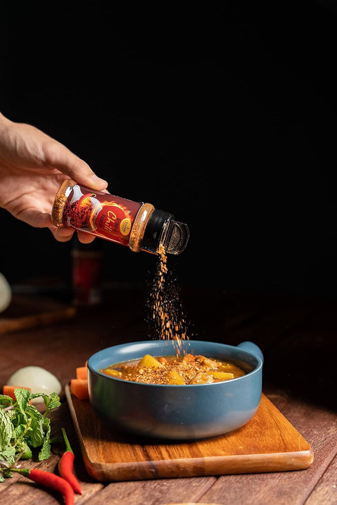 Ez Thai Red Chili Pepper Flakes, 1 Pack, 48 Gram, Crushed Red Hot Chili Peppers for Tomyum, Pizza, Salads, Seafood,