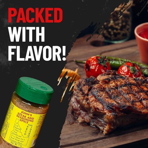 John’s Steak and Seasoning Spice Original 7oz Green