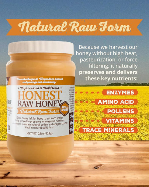 22oz Honest Raw Honey
