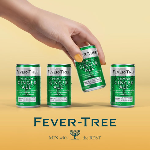 5.1 oz Pack 8 Fever-Tree Ginger Ale Premium Mixer for Cocktails and Mocktails, fl Cans, of Naturally Sourced, Non-GMO