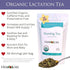 Herb Lore 58 Organic Nursing Tea - Servings - Loose Leaf - Fenugreek Free Lactation Tea with Moringa for Breastfeeding