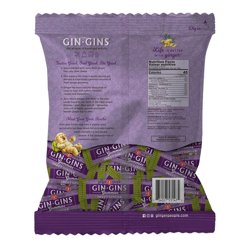 Gummies Gummies 1 lb (16oz) Pack 1 GIN GINS Sweet Ginger Natural Fresh Ginger Candy by The Ginger People Sweet Ginger