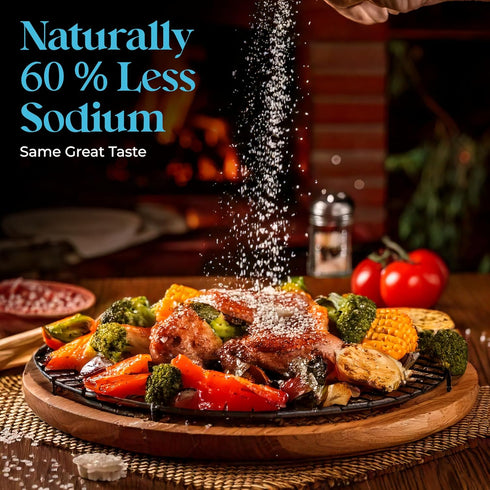13 OZ. 100% Aromasong Low Sodium Sea Salt Salt Shaker Natural Fine Grain Dead Sea Potassium Chloride with Dead Sea