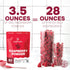 3.5 Jungle Powders Raspberry Powder Ounce Bag, Food Grade Powdered Unsweetened Freeze Dried Raspberries, Additive