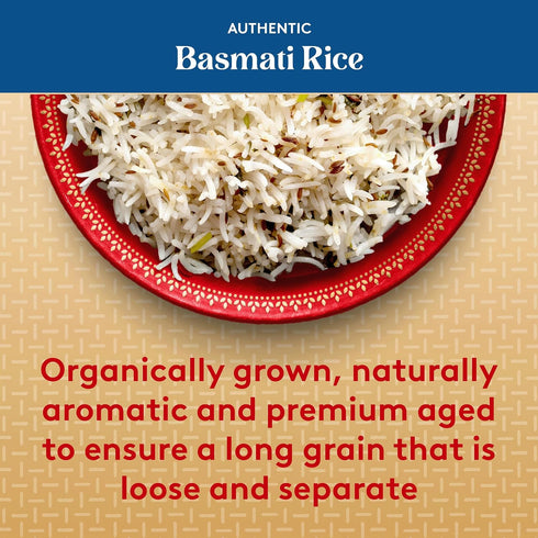 2 lb (Pack 4) Royal White Basmati Rice - Organic Long Grain Basmati Rice - Bag
