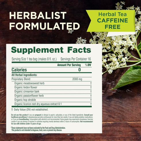 16 Traditional Medicinals Tea, Organic Herbal Cold Care, Providing Soothing Comfort, Tea Bags