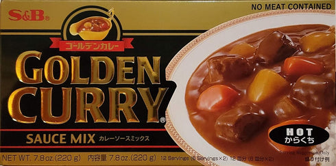 Soyum 7.8-Ounce (Pack 3) S&B Golden Curry Sauce Mix, Mild,Medium Hot and Hot
