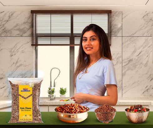 32oz (2lbs) 908g Rani Kala Chana (Desi Chickpeas Chana with skin) ~ All Natural | Gluten Friendly | NON-GMO | Kosher |