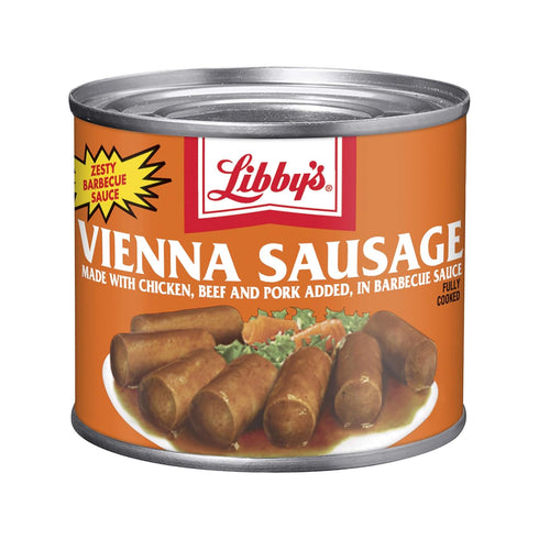 Libby's Vienna Sausages with Barbecue Sauce, Canned Sausage, 4.6 oz (Pack of