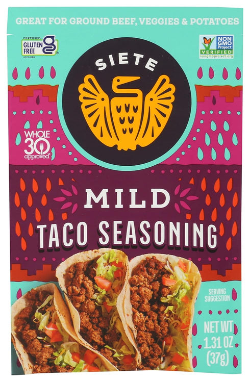Siete Mild Taco Seasoning Mix | Gluten Free | Vegan | Paleo