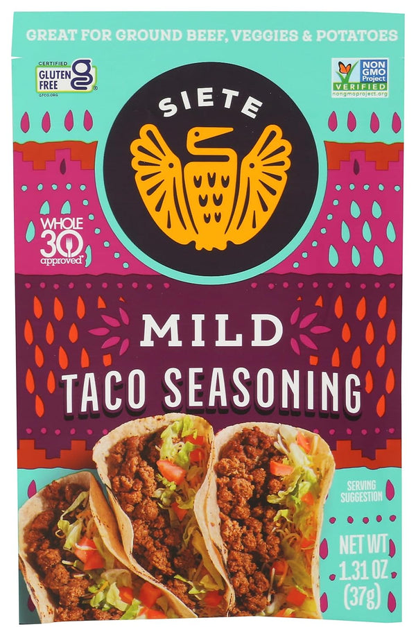 Siete Mild Taco Seasoning Mix | Gluten Free | Vegan | Paleo
