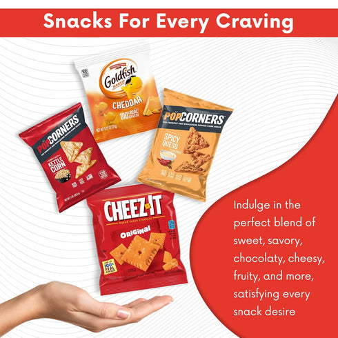 (45 Count) Package Pack Set) Jumbo Jumble Snack Box Gift Care Snacks Variety for Adults Teens Kids Men Women School
