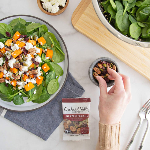 0.85 (Pack 15), Orchard Valley Harvest Glazed Pecans Salad Toppers, Ounce Bags of with Cranberries and Pepitas