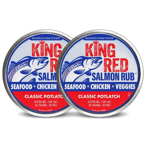 2 - King Red Salmon Rub Classic Potlatch Seasoning Dry Spice Blend