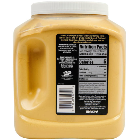 105 oz 105 French's Dijon Mustard, - One Ounce Bottle of Dijon Mustard with Chardonnay, Perfect for Creating Signature